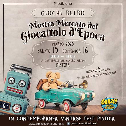 Giochi retrò 1° edizione pistoia 15 e 16 marzo 2025